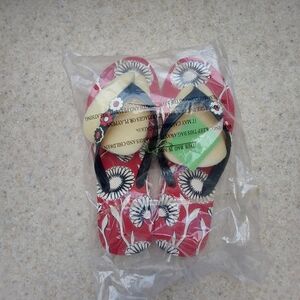 Vera Bradley Deco Daisy Flip Flops size 9-10